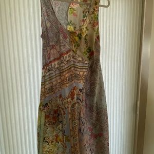 Johnny was silk dress